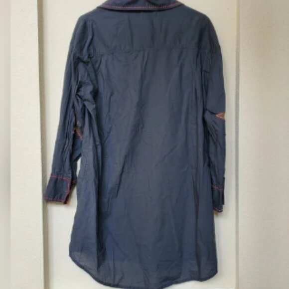 NATURAL LIFE Long Sleeve Button Front Dress. Size Medium - Picture 4 of 6